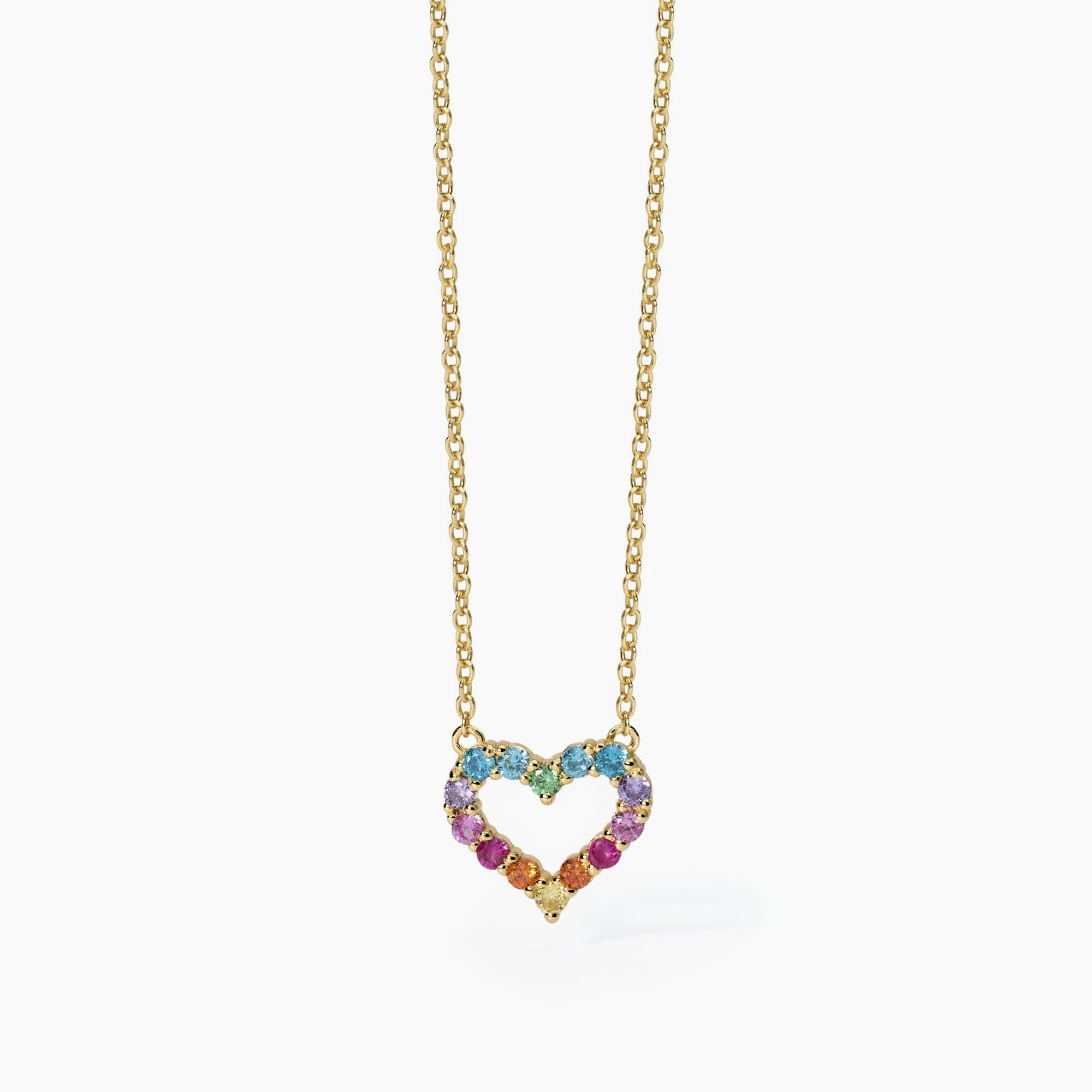 Girocollo in argento placcato oro con cuore HAPPY LOVE - Gioielleria Fondente