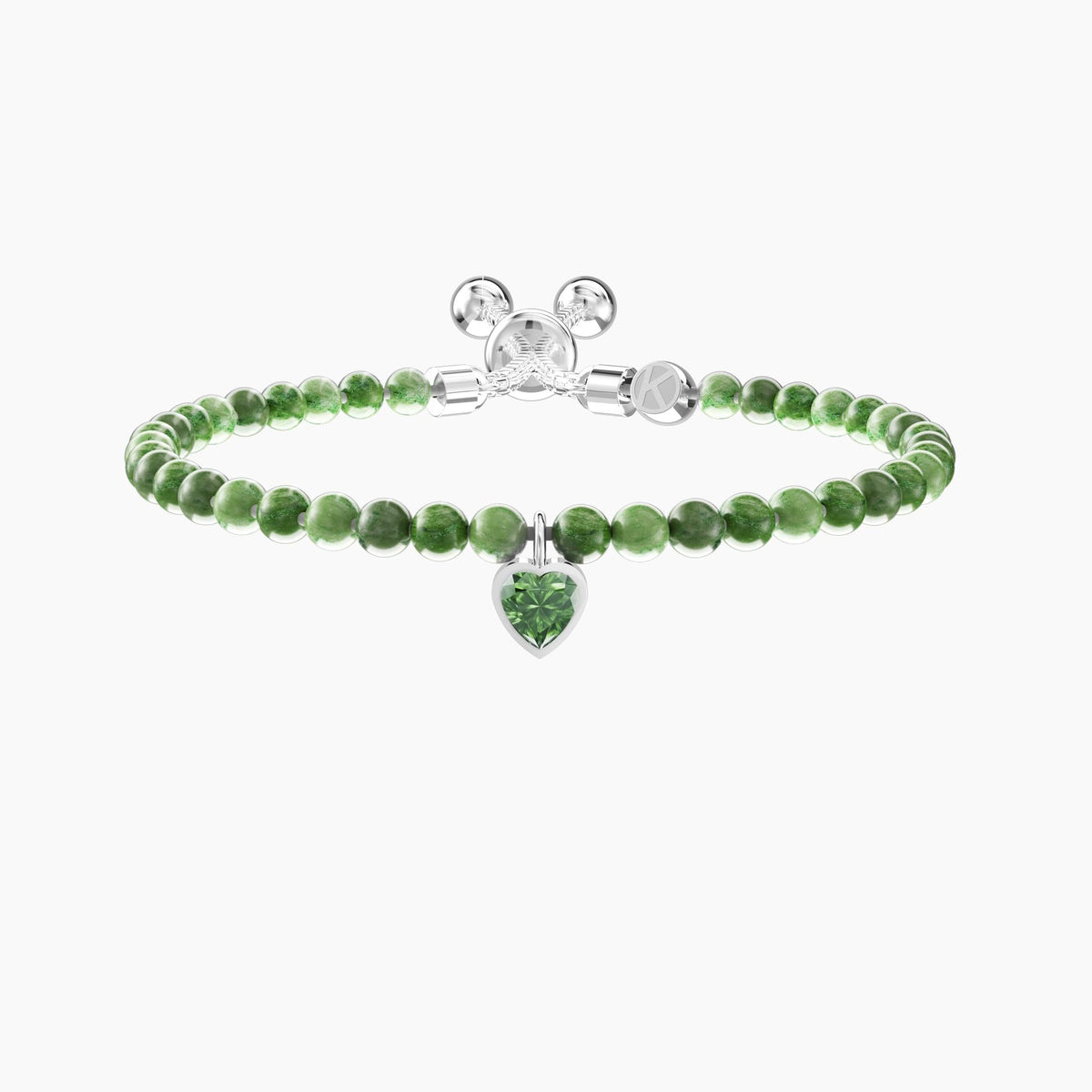 Bracciale regolabile con diaspro verde ENERGIA | SOGNI