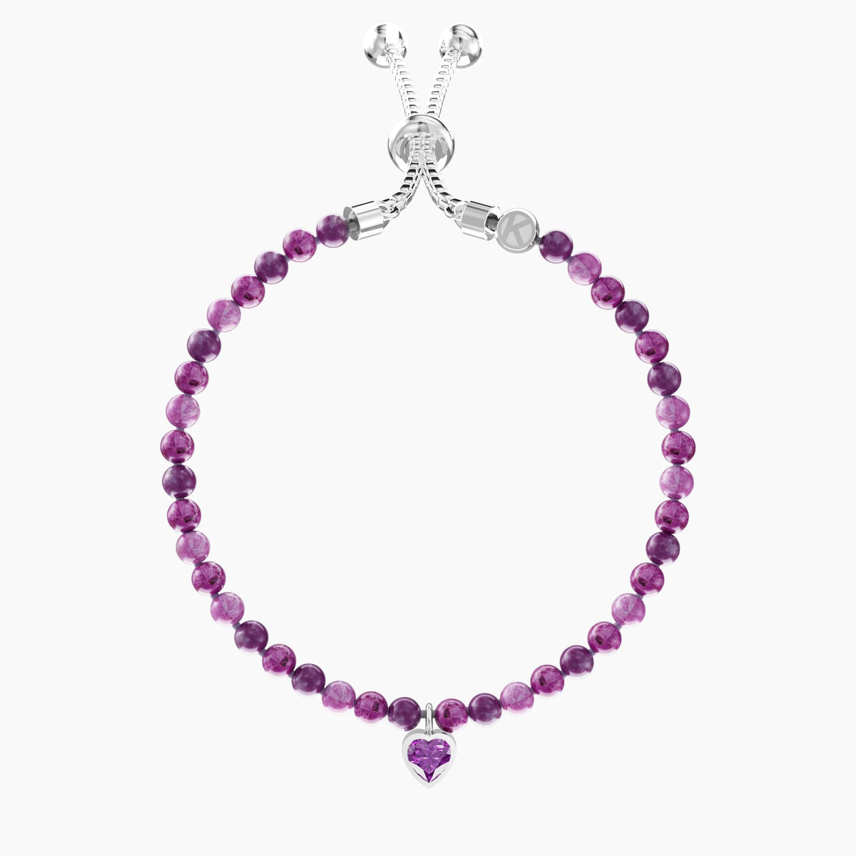 Bracciale regolabile con diaspro viola ENERGIA | SOGNI