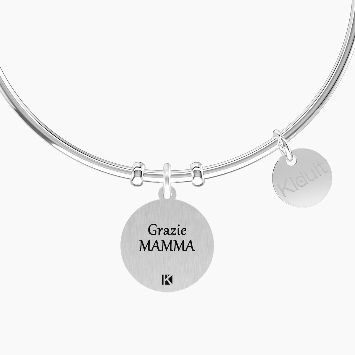 Bracciale rigido con ciondolo mamma GRAZIE MAMMA