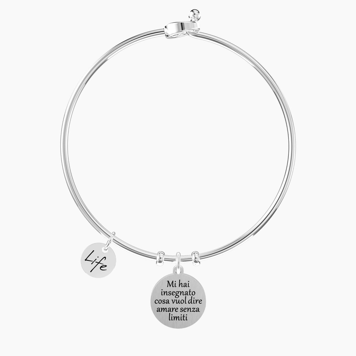 Bracciale rigido con ciondolo mamma GRAZIE MAMMA