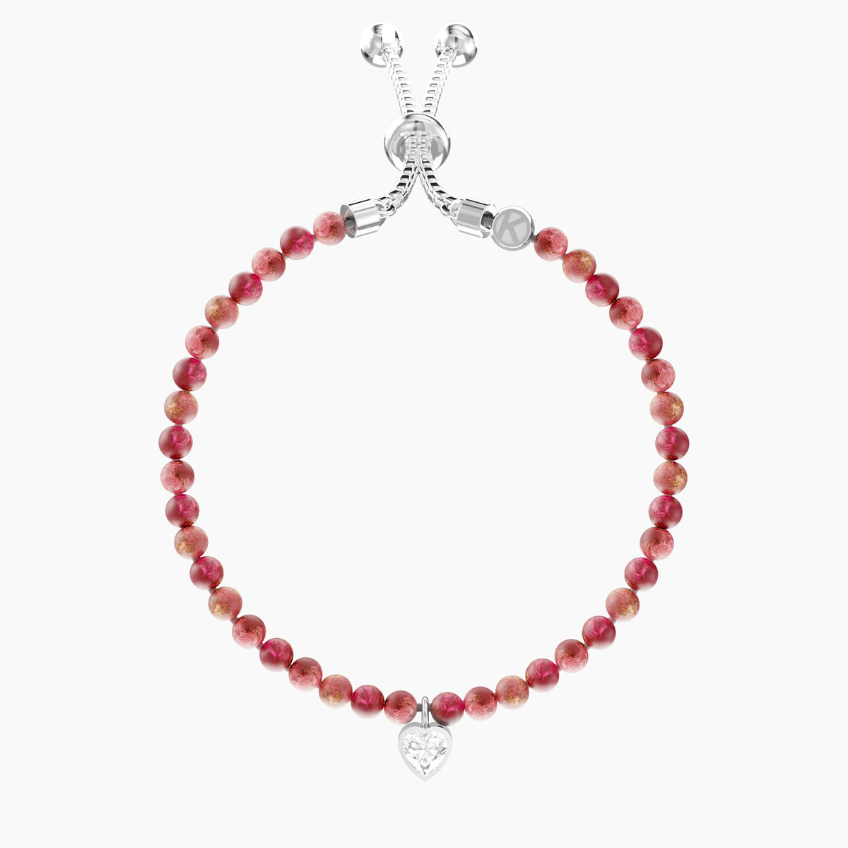 Bracciale regolabile con diaspro rosso ENERGIA | SOGNI