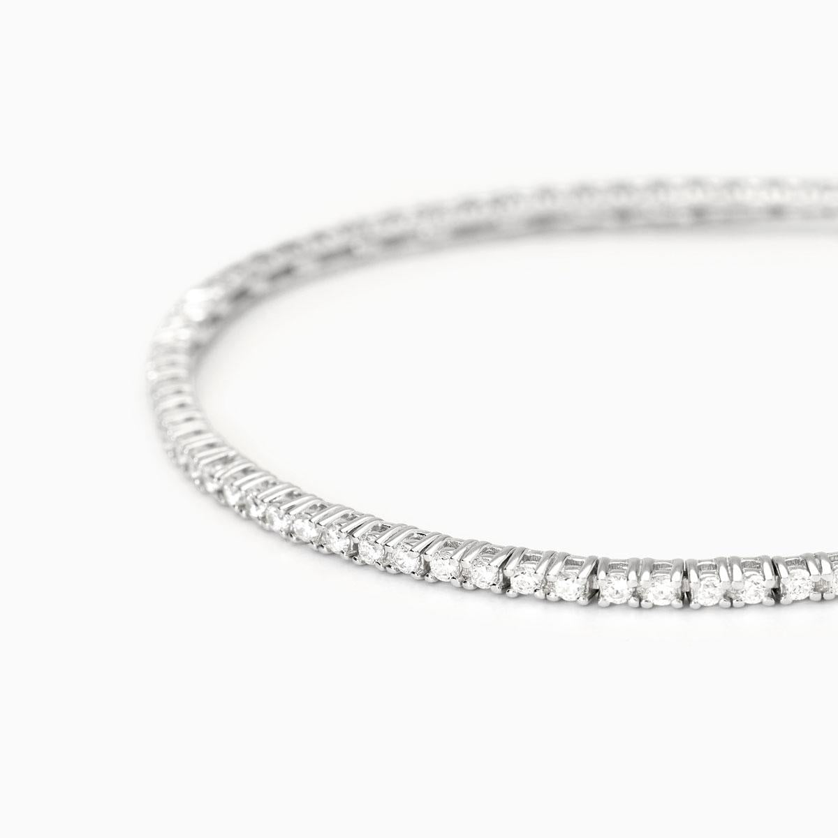 Bracciale tennis in argento con zirconi TENNIS CLUB