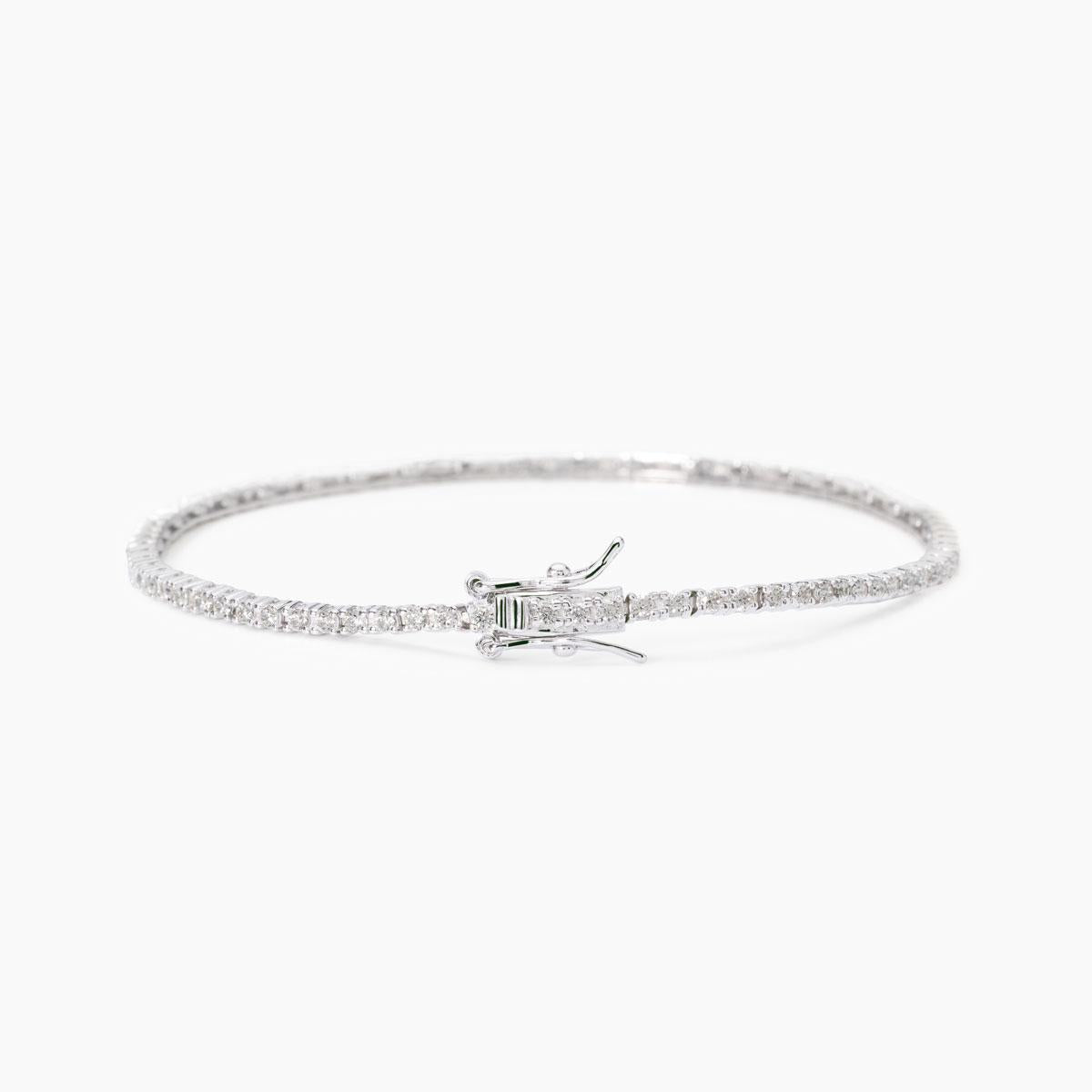 Bracciale tennis in argento con zirconi TENNIS CLUB