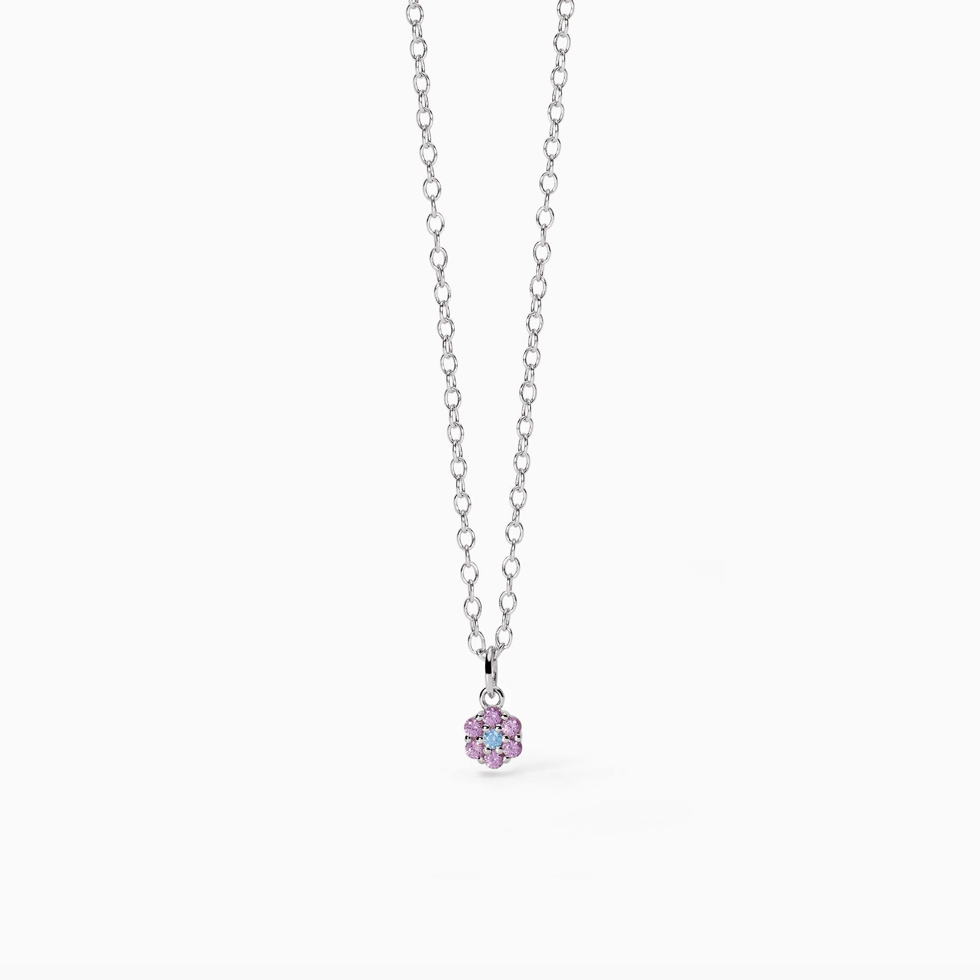 Girocollo da bambina con pendente fiore FIOR FIORE