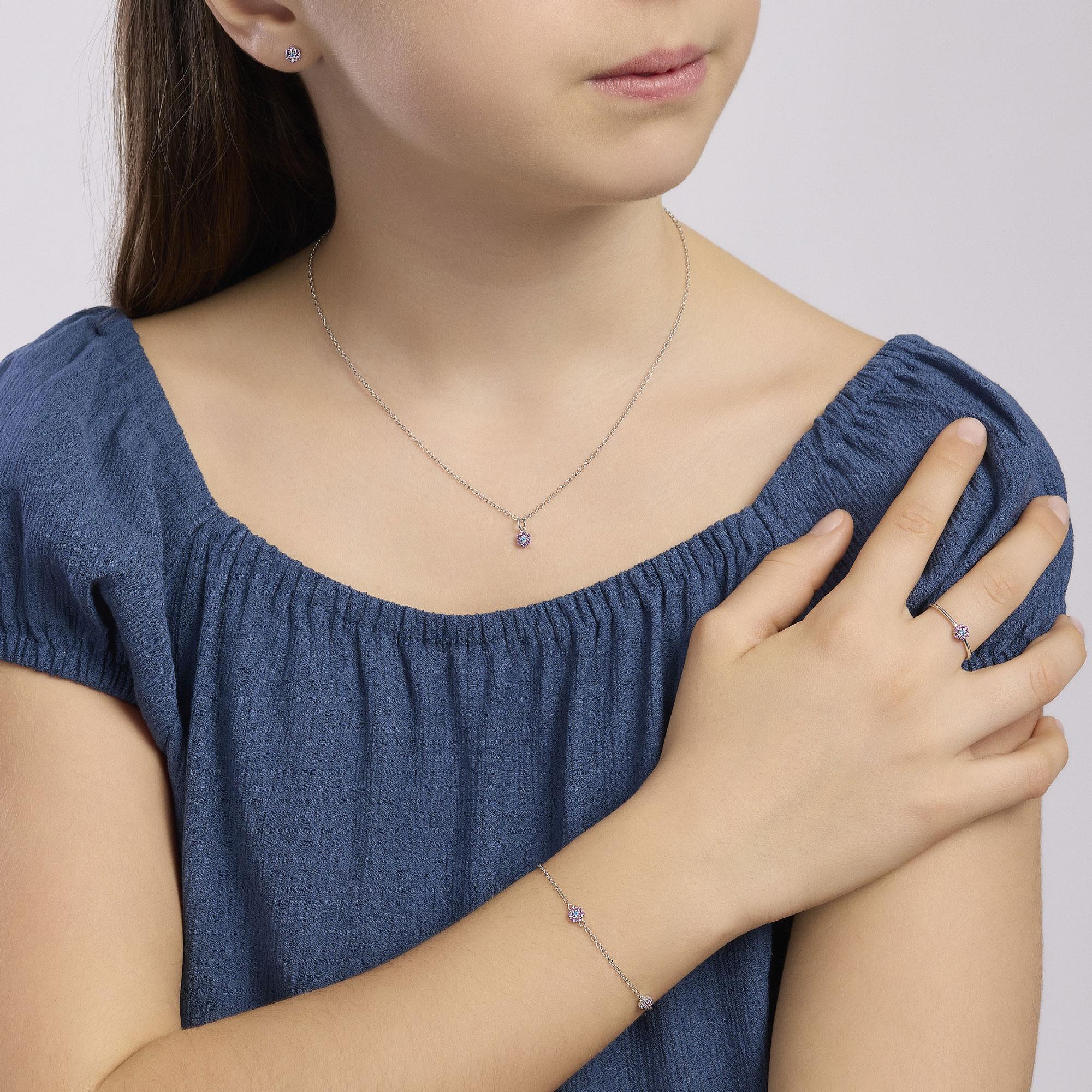Orecchini da bambina con fiore FIOR FIORE