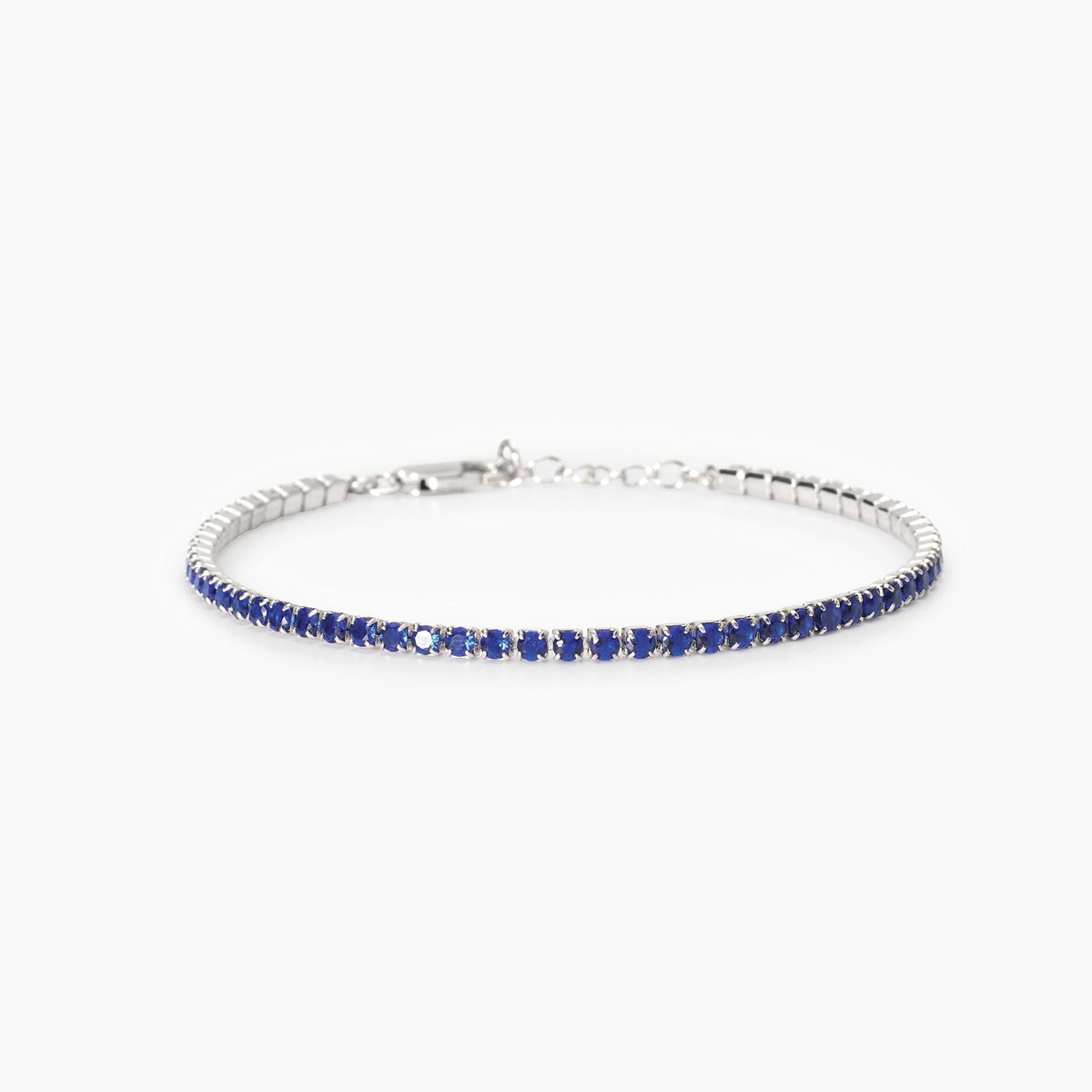 Bracciale tennis uomo con zaffiri sintetici Mini Tennis