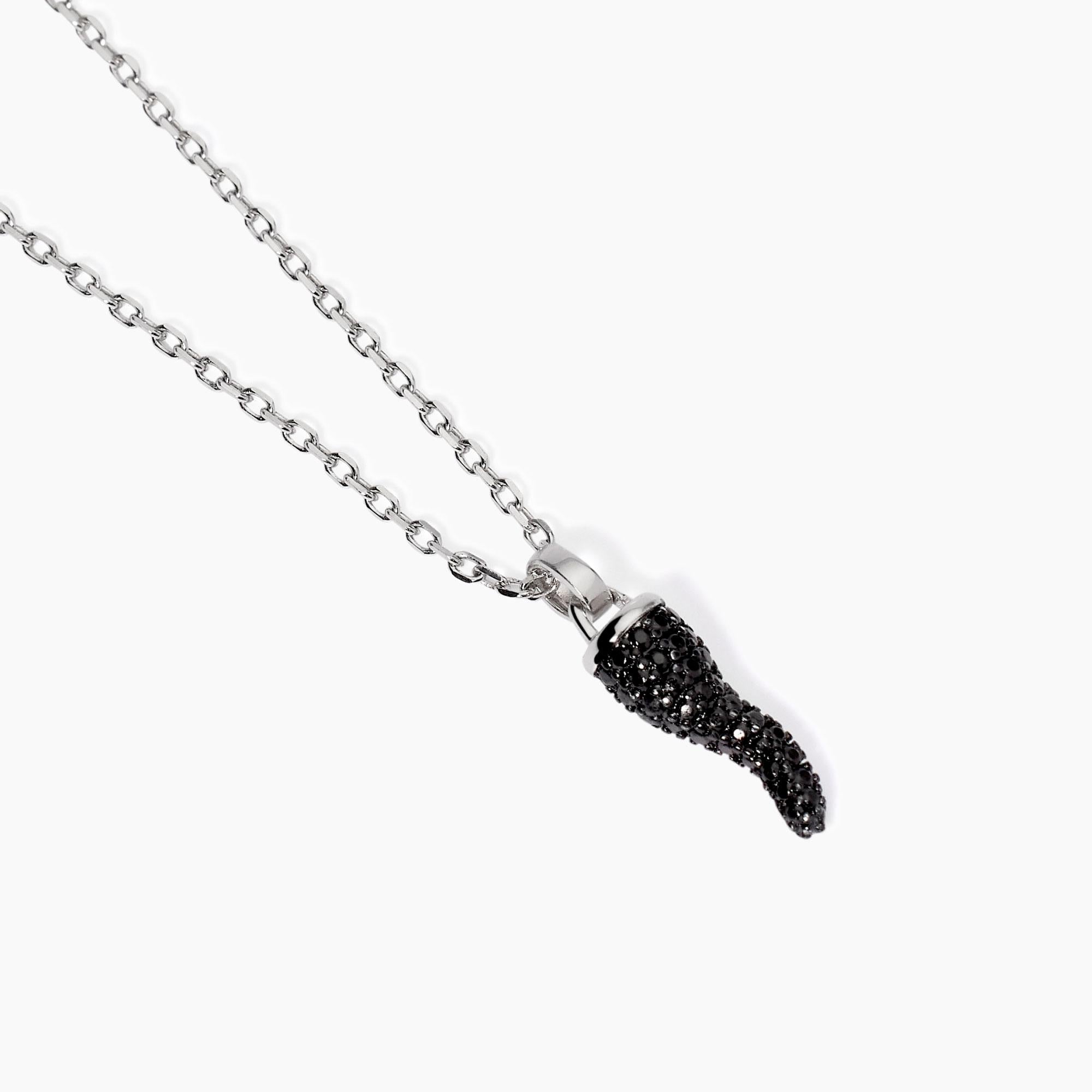 Collana uomo con cornetto portafortuna Il Quattrino