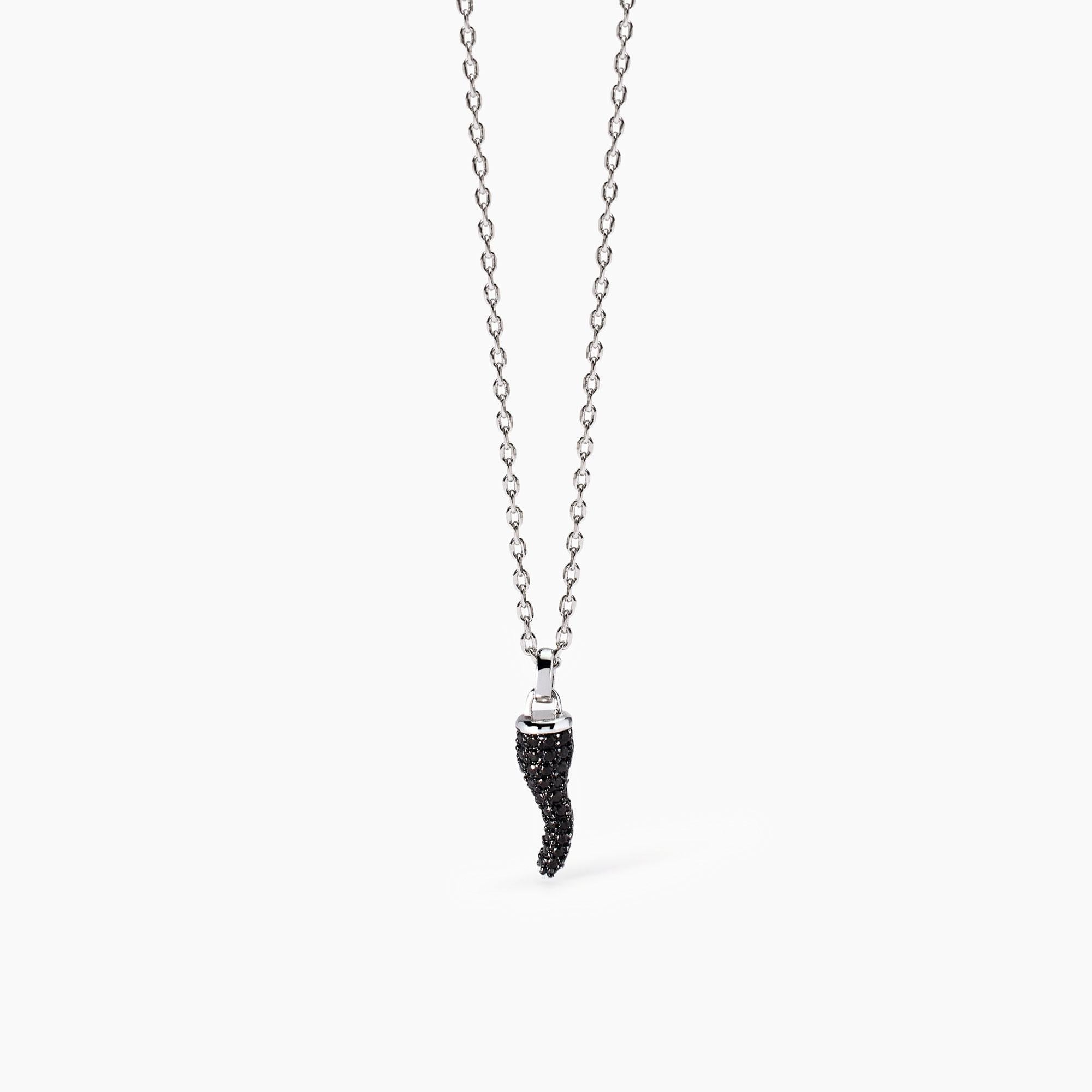 Collana uomo con cornetto portafortuna Il Quattrino