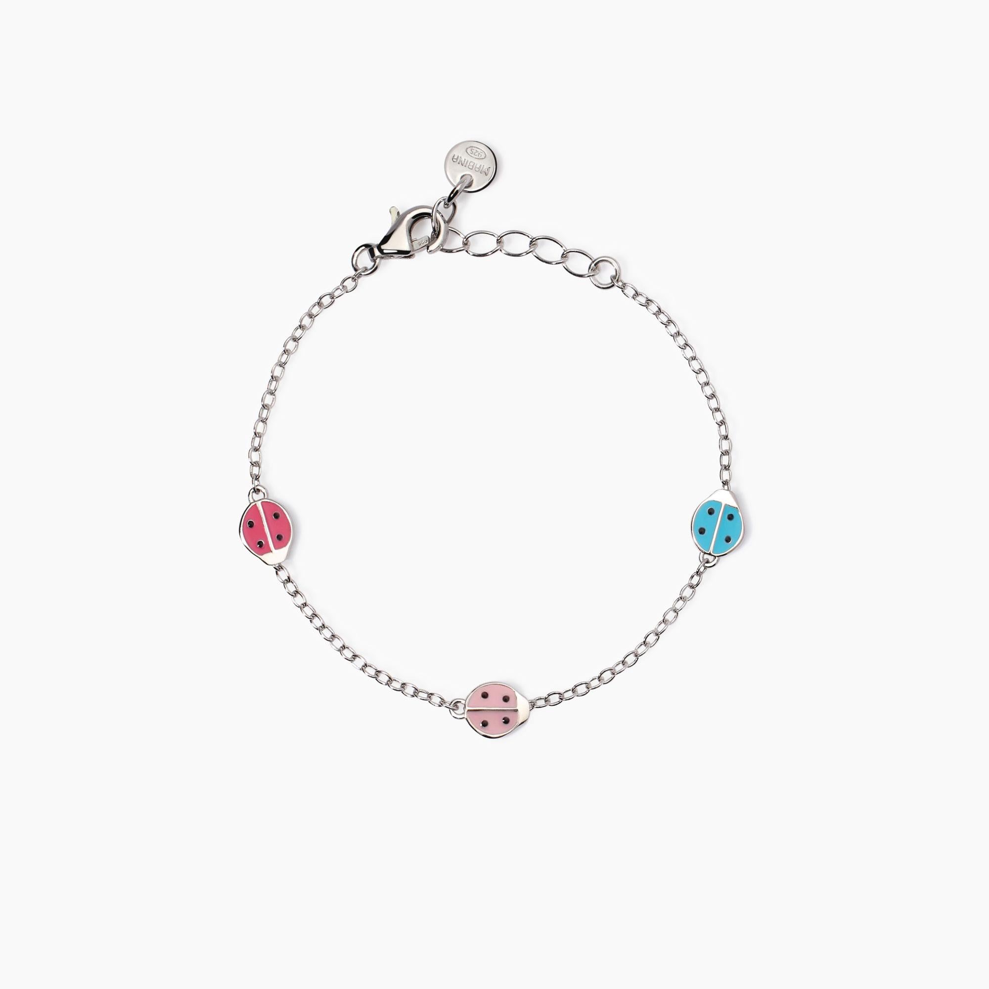 Bracciale con coccinelle smaltate Coccinelle