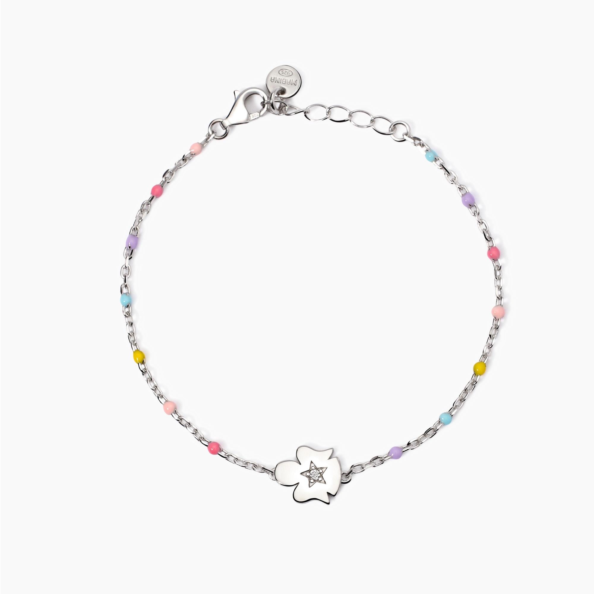 Bracciale con angioletto e inserti Baby Angel