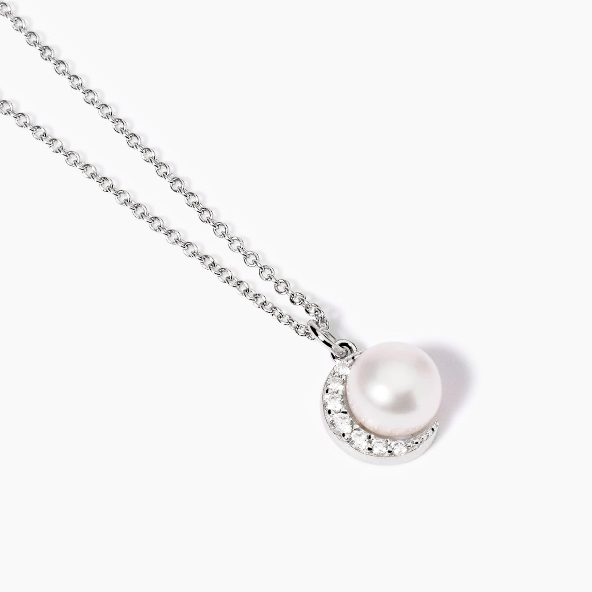 Girocollo in argento con perla coltivata Incontri