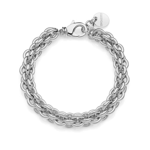 Bracciale multifilo catena rolò argentata 2361
