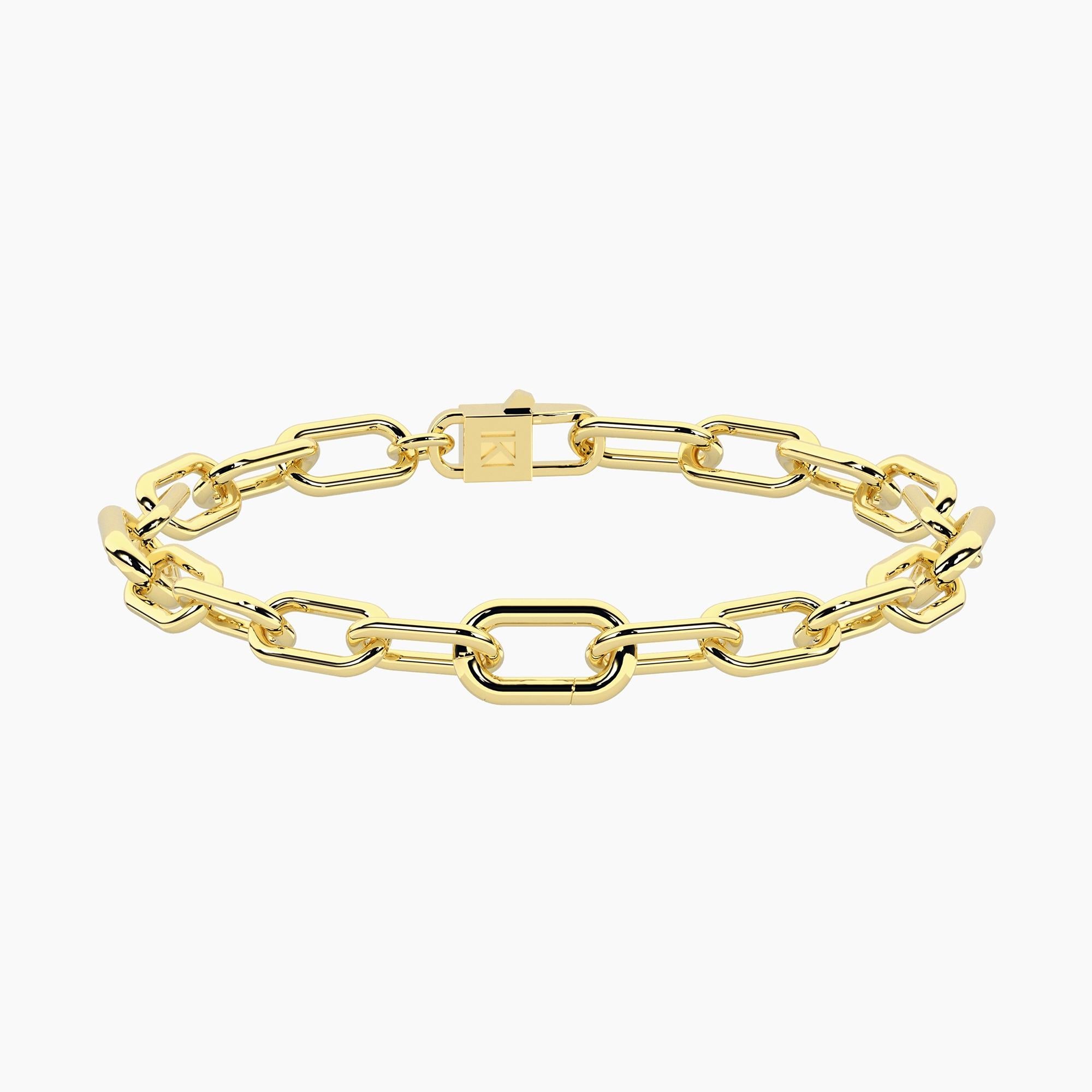 Bracciale dorato con catena allungata Bon ton