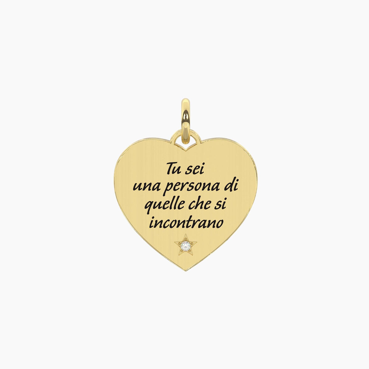Ciondolo dorato con scritta Dickens Cuore | vita