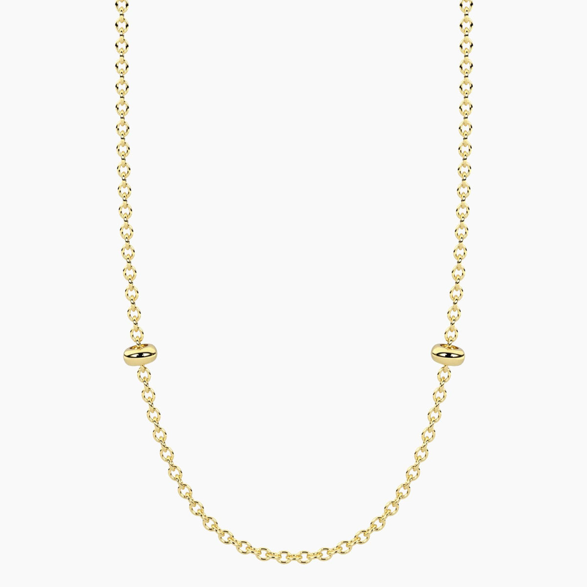 Collana dorata con catena rolò Alba
