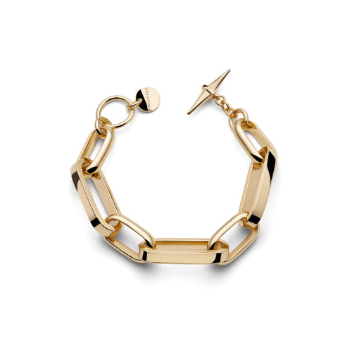 Bracciale in catena forzatina dorata 2637