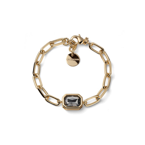 Bracciale Joya catena e cristallo grigio 2823