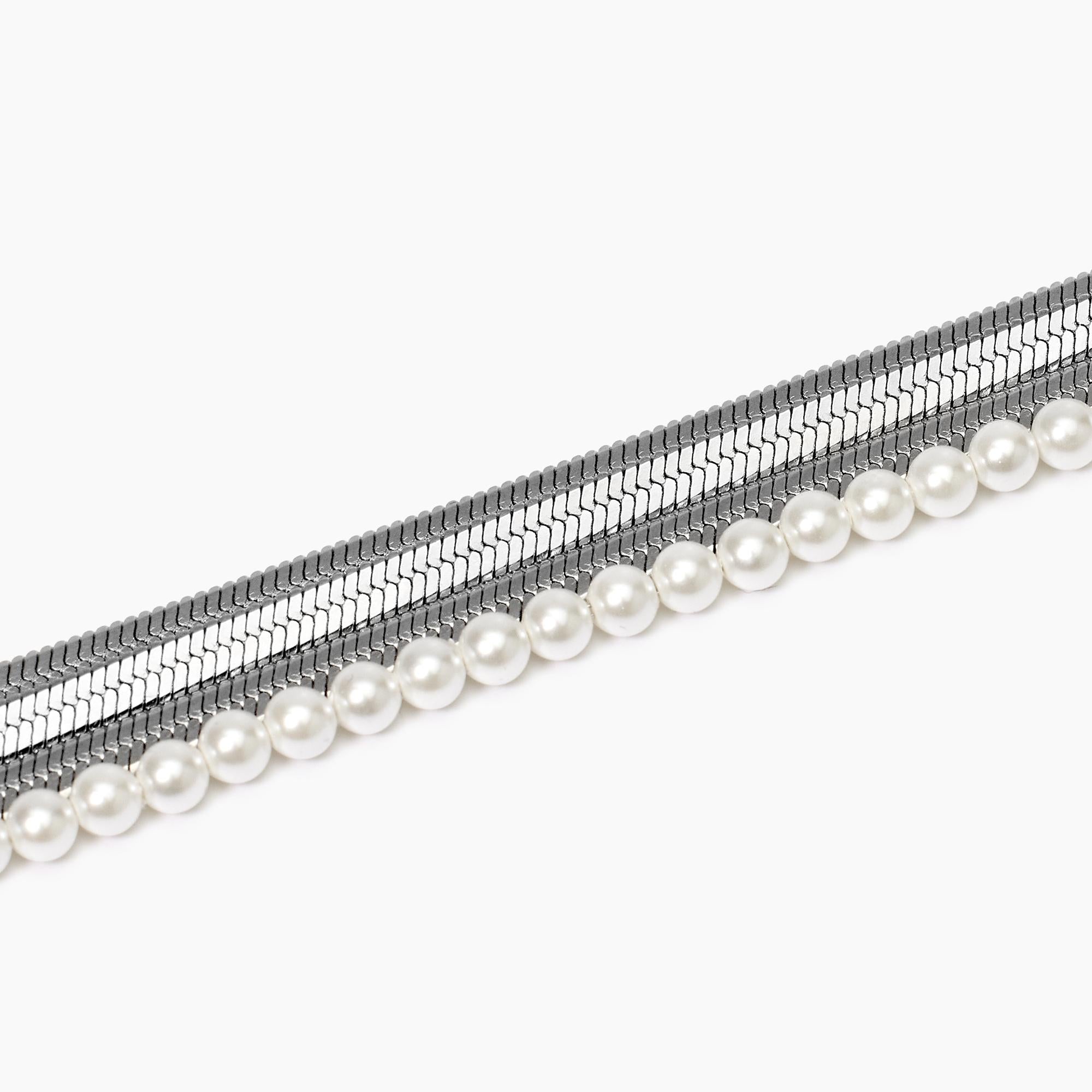 Bracciale con catena e perle conchiglia Style 14