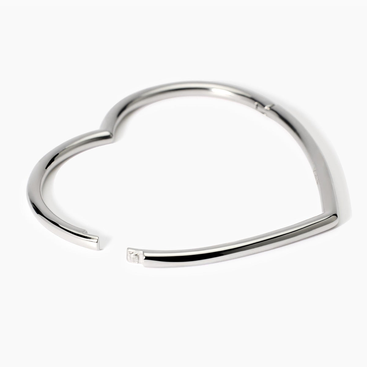 Bracciale rigido a cuore in acciaio Style 15