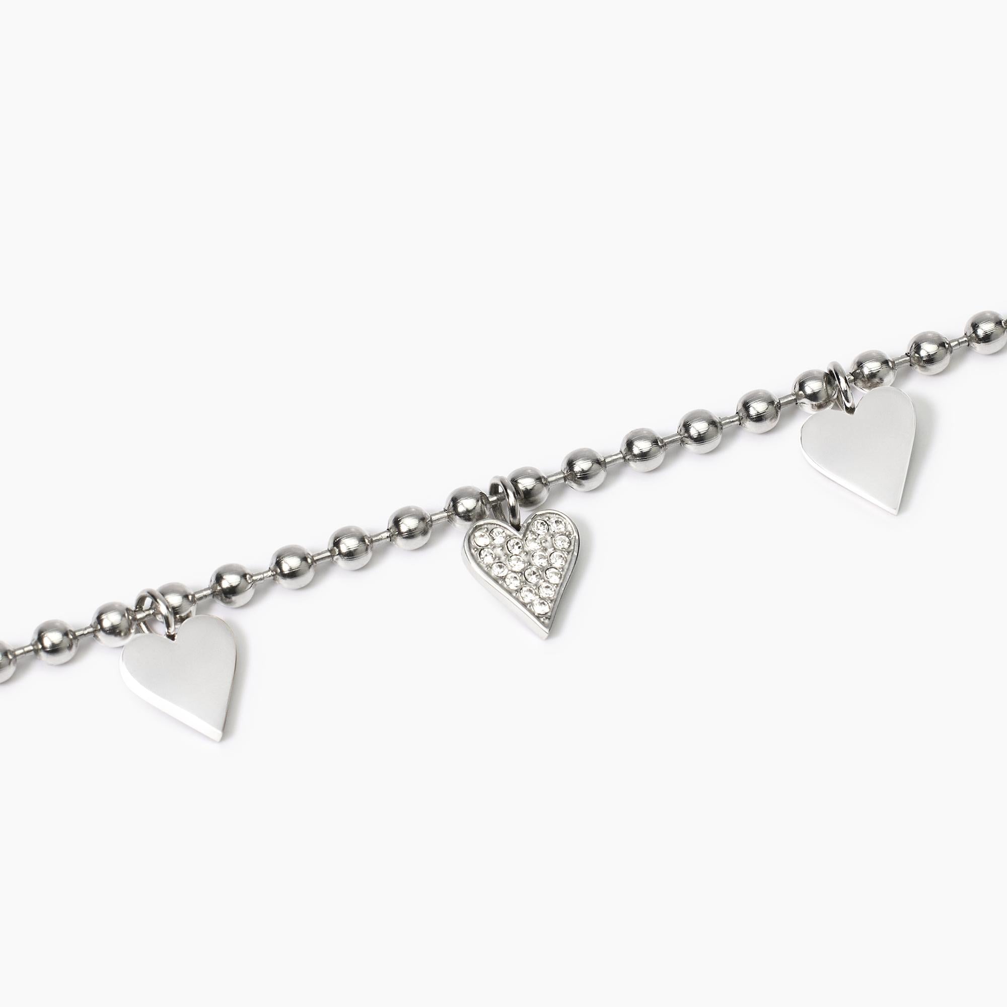 Bracciale con ciondoli cuore Style 18