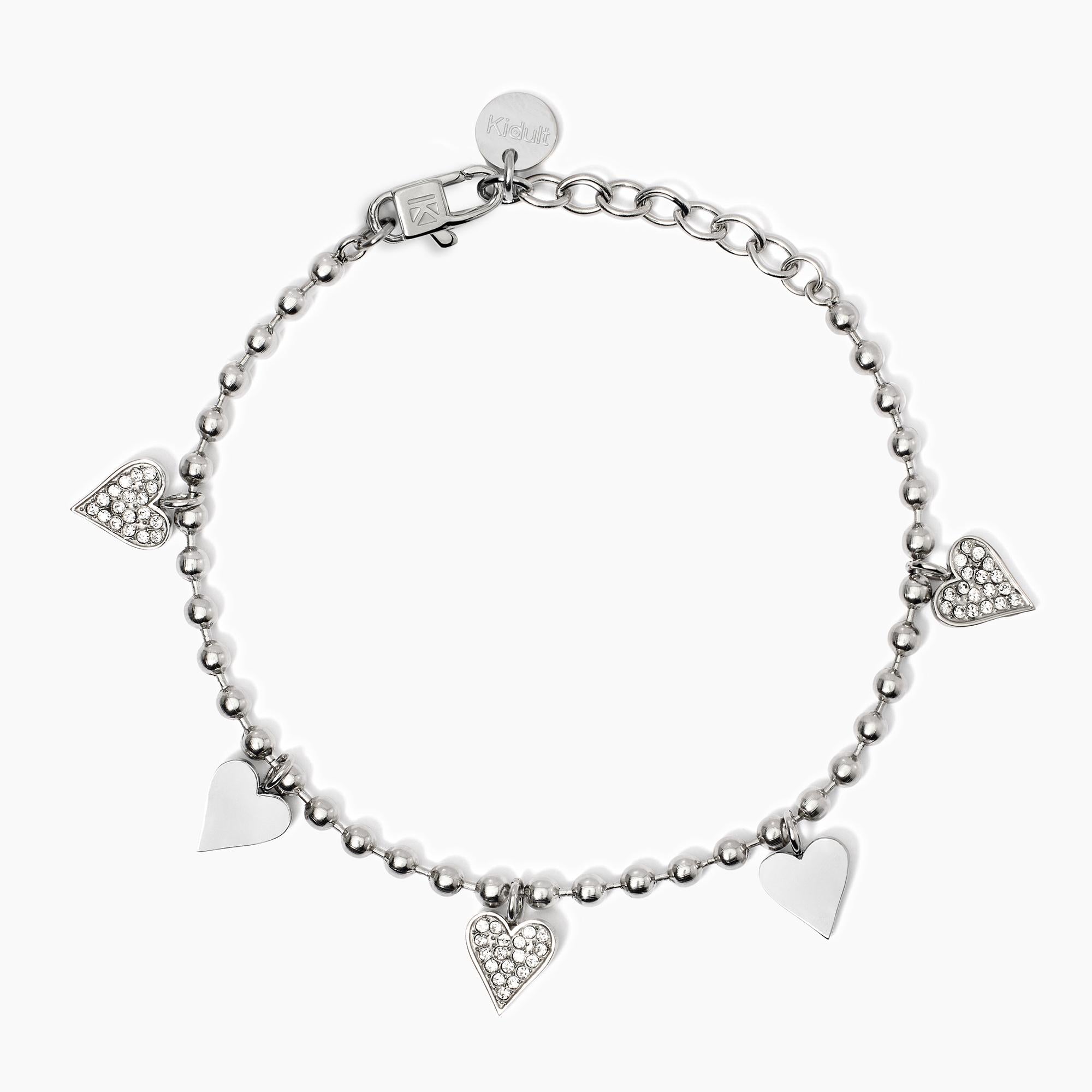 Bracciale con ciondoli cuore Style 18