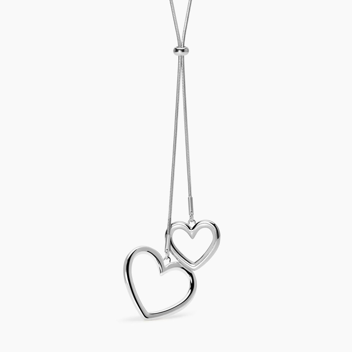 Collana con catena snake e cuori Style 15