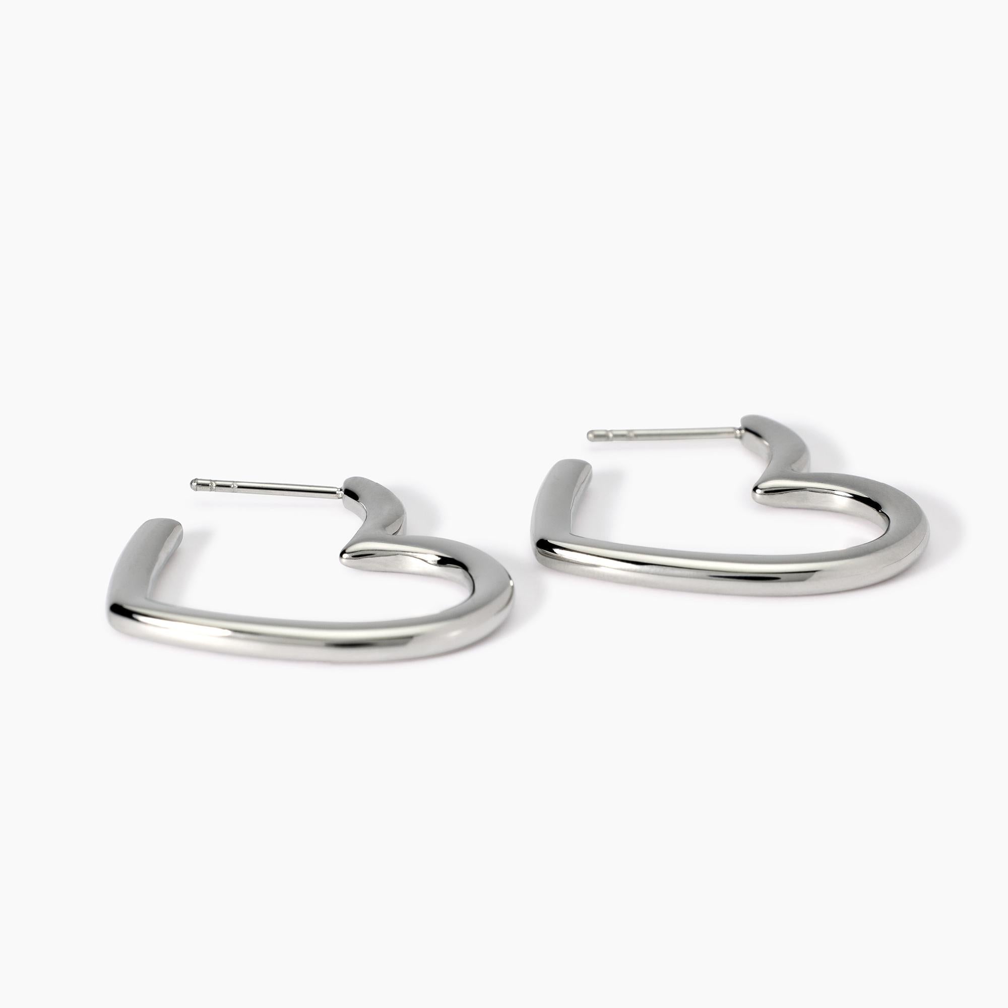 Orecchini a cerchio cuore Style 15