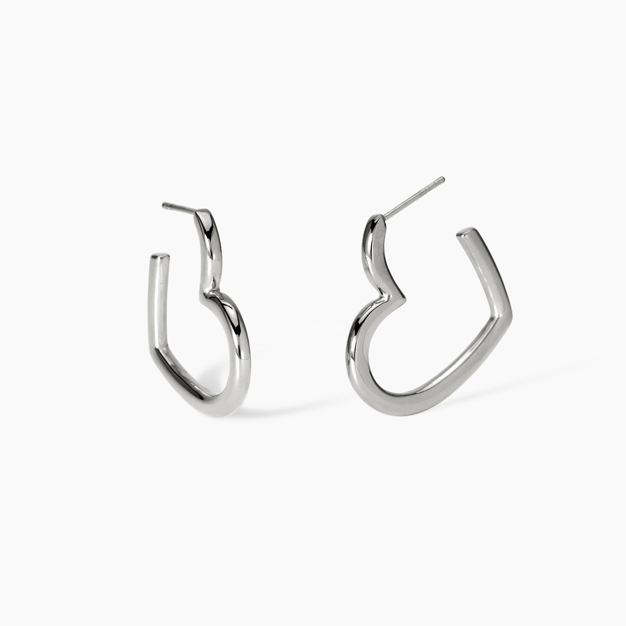 Orecchini a cerchio cuore Style 15