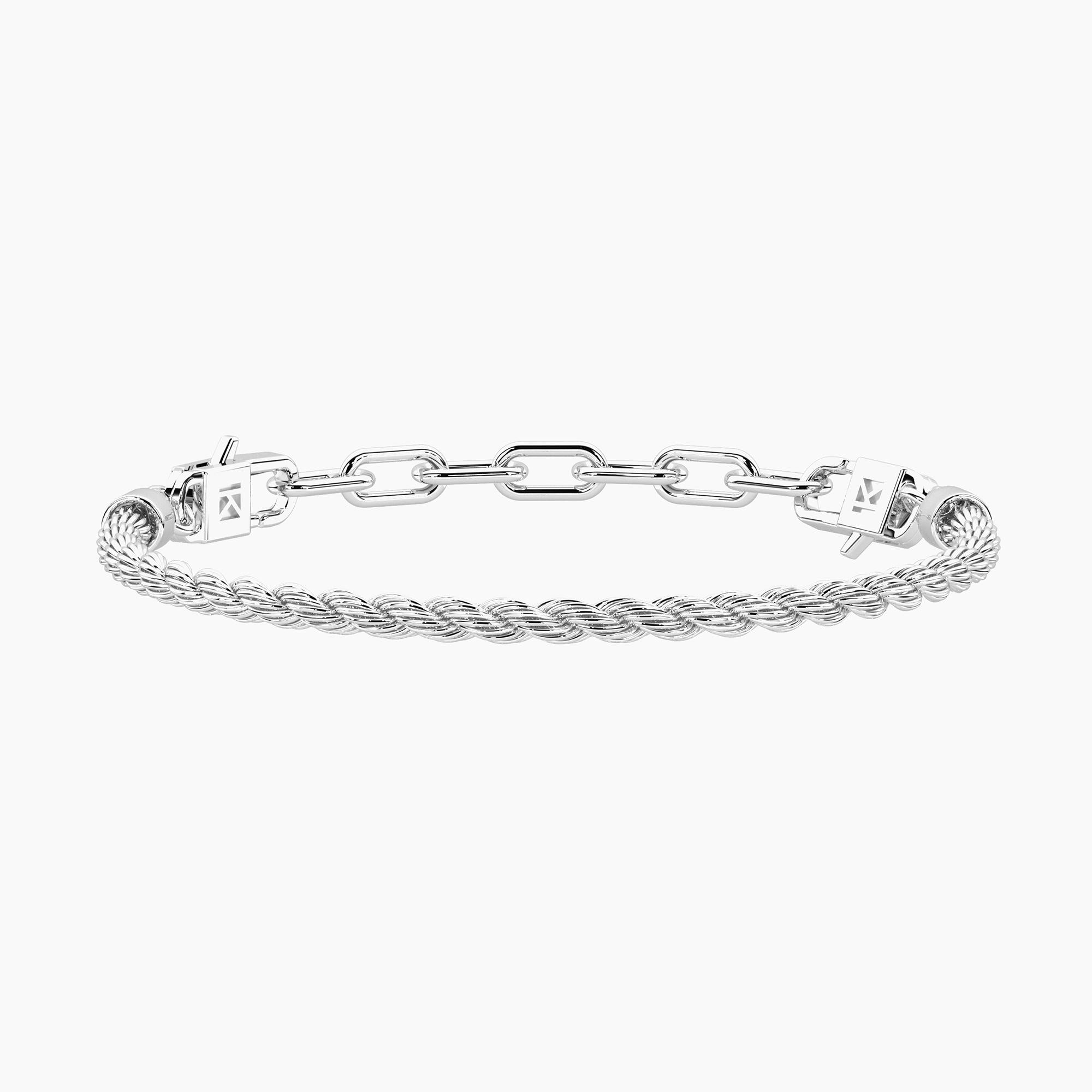 Bracciale componibile con catena corda Holiday