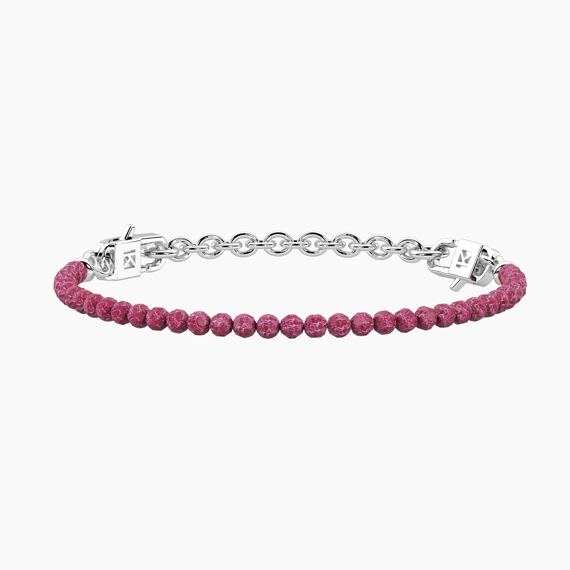 Bracciale componibile con zirconi rubino SEÑORITA