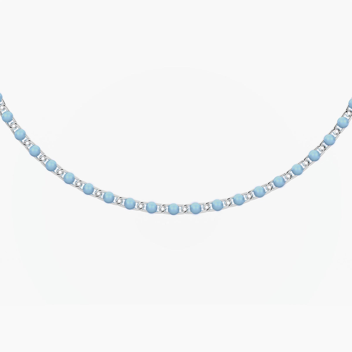 Cavigliera componibile azzurra Pop corn