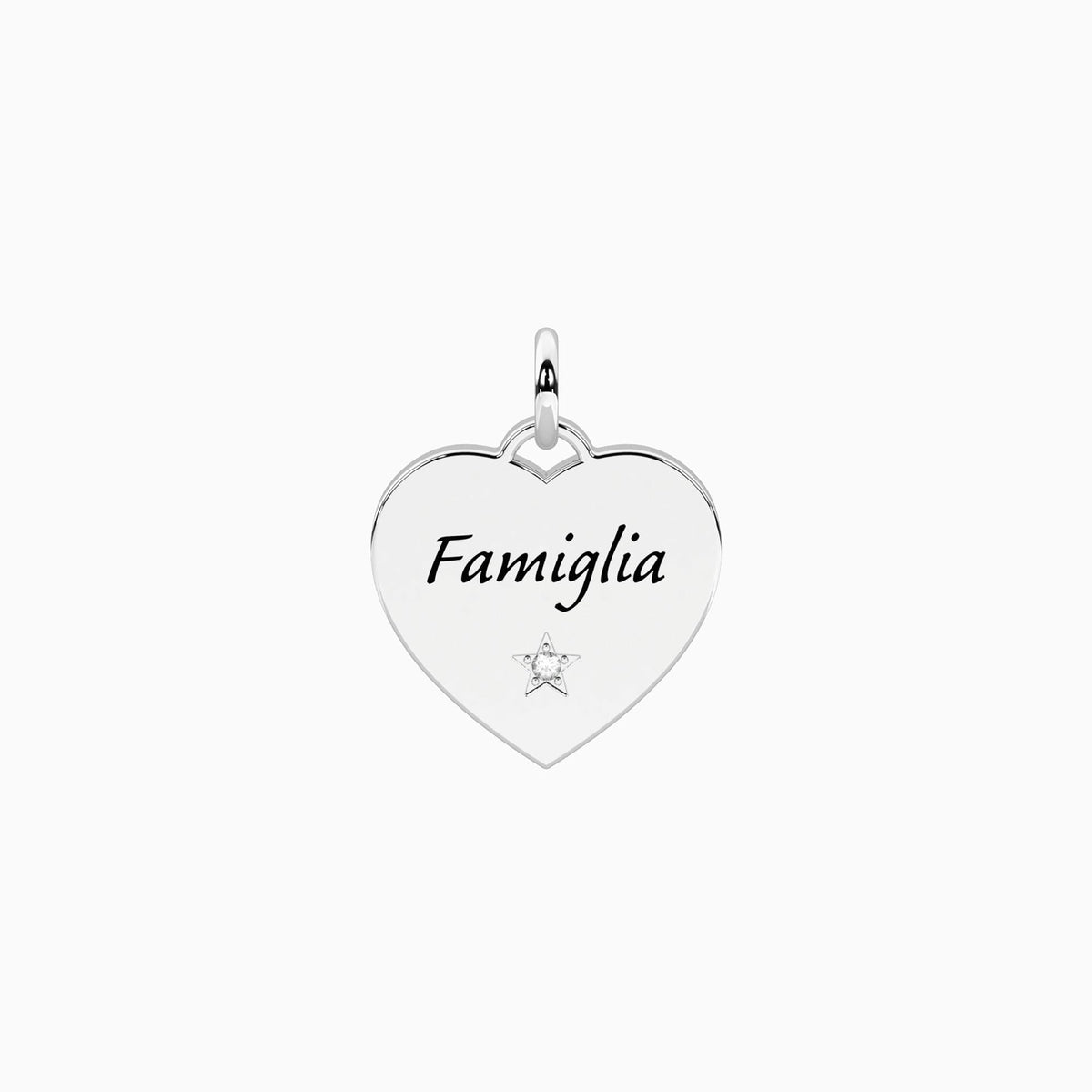 Ciondolo cuore con scritta famiglia Famiglia | vita