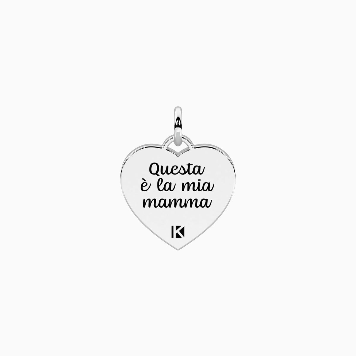 Ciondolo cuore con scritta per la mamma La mia mamma
