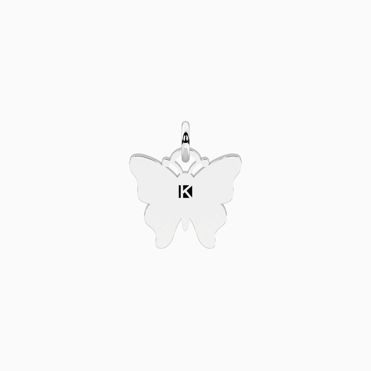 Ciondolo farfalla con cristalli rosa Butterfly