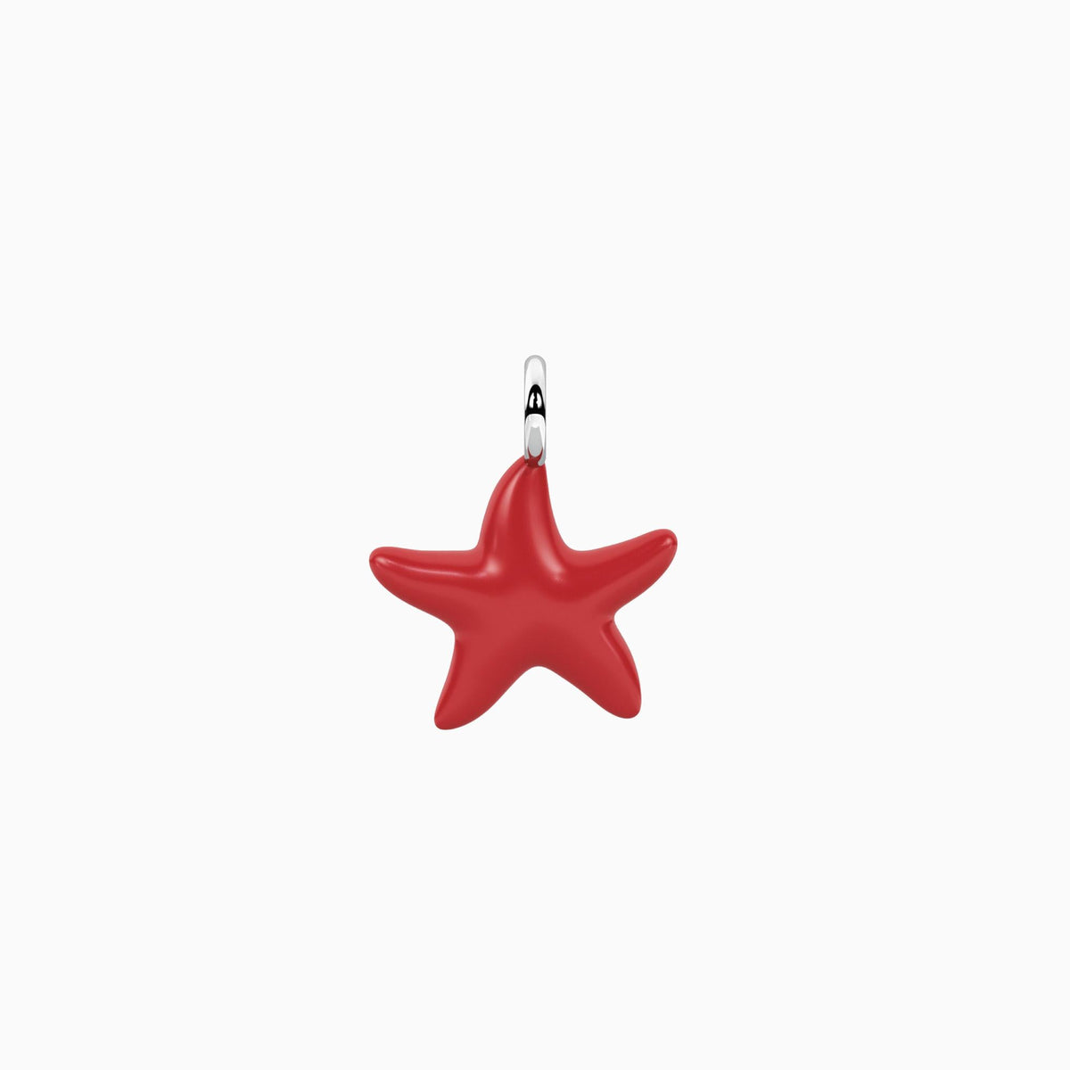 Ciondolo a forma di stella rossa Starfish