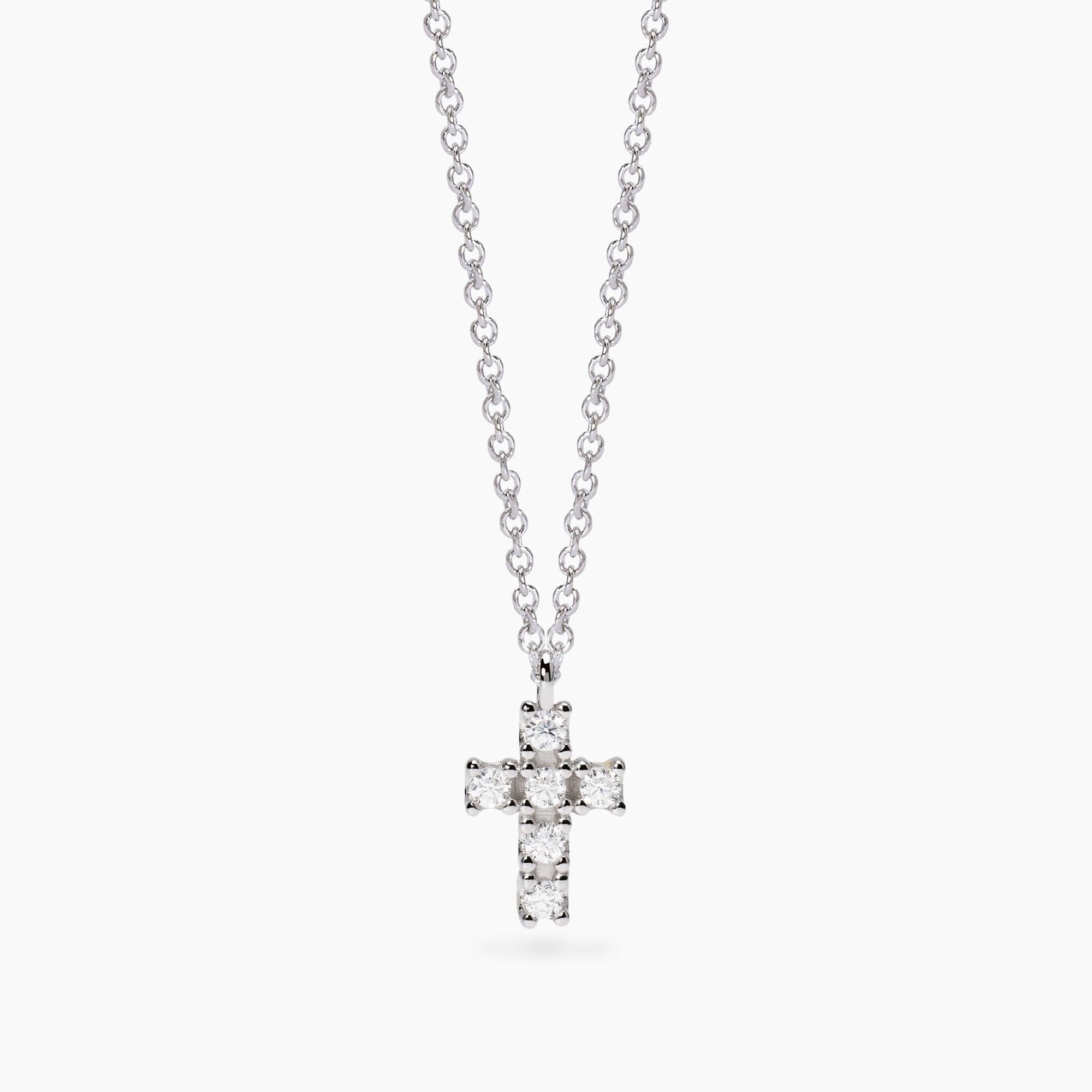 Girocollo con croce in diamanti lab-grown My Diamond