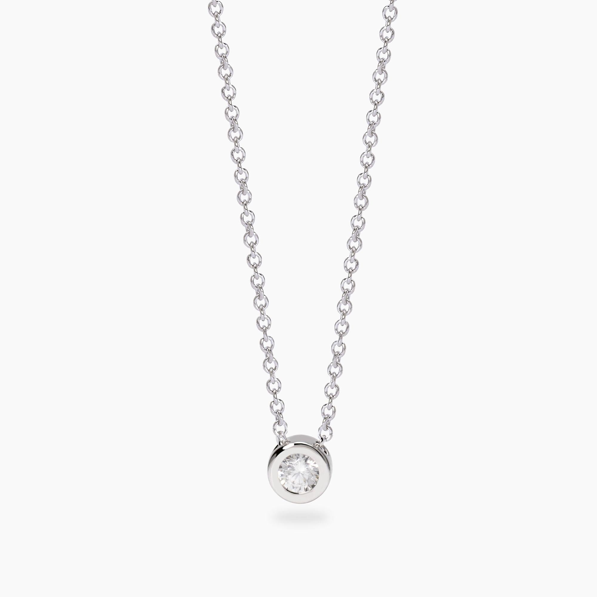 Girocollo con punto luce in diamante lab-grown My Diamond