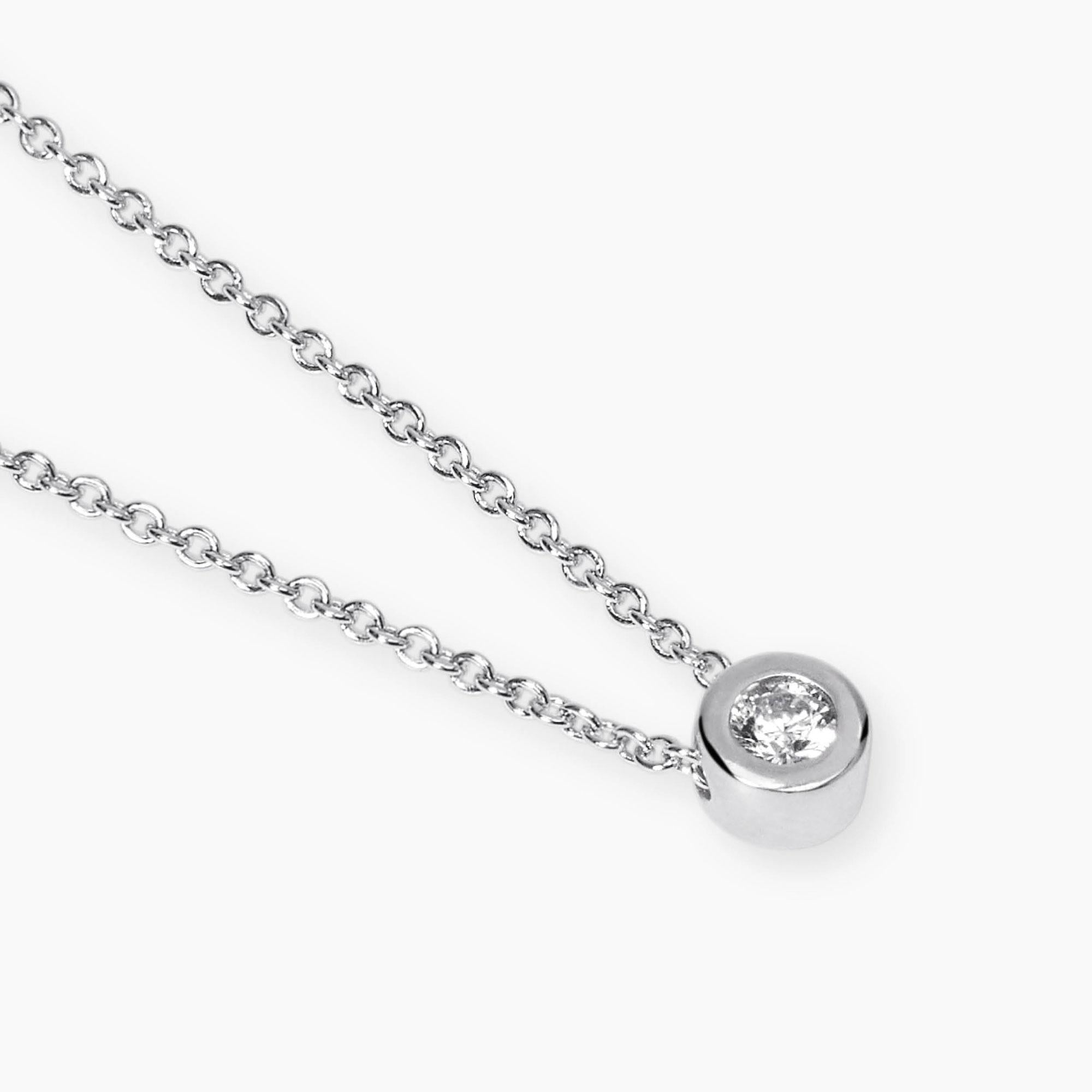 Girocollo con punto luce in diamante lab-grown My Diamond