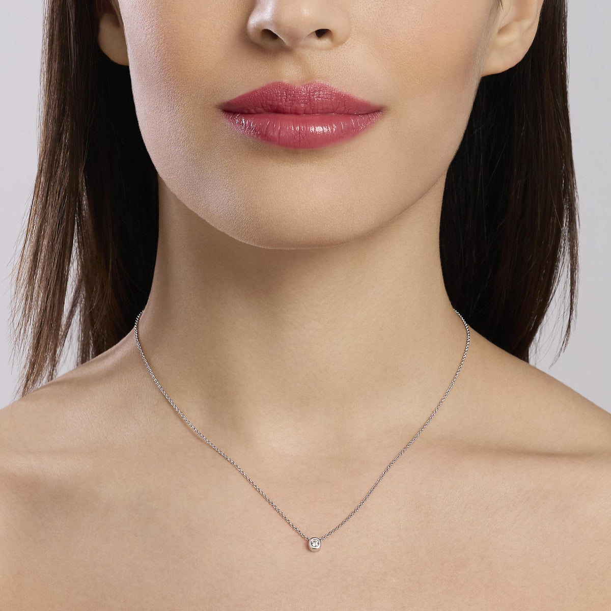 Girocollo con punto luce in diamante lab-grown My Diamond