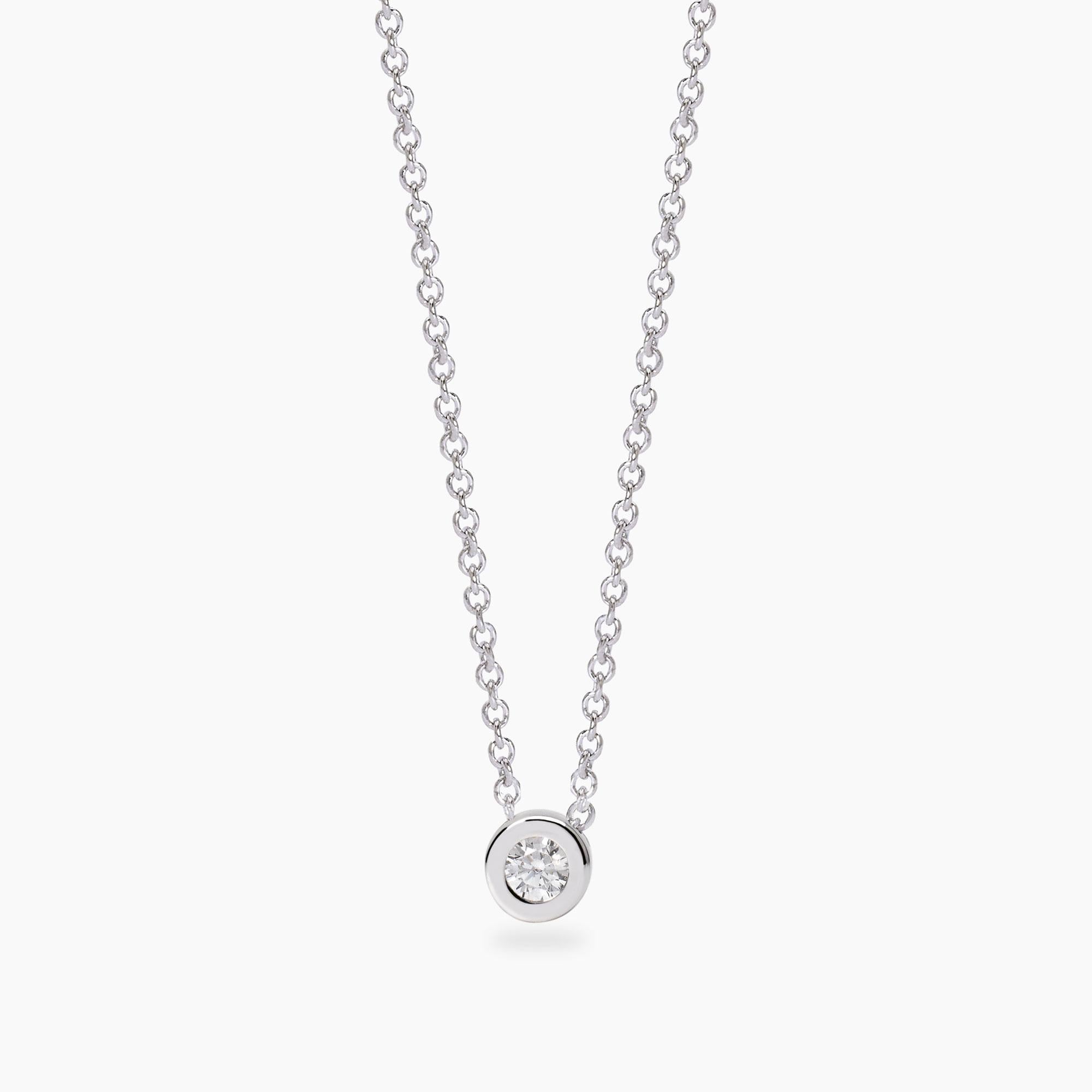 Girocollo con punto luce in diamante lab-grown My Diamond