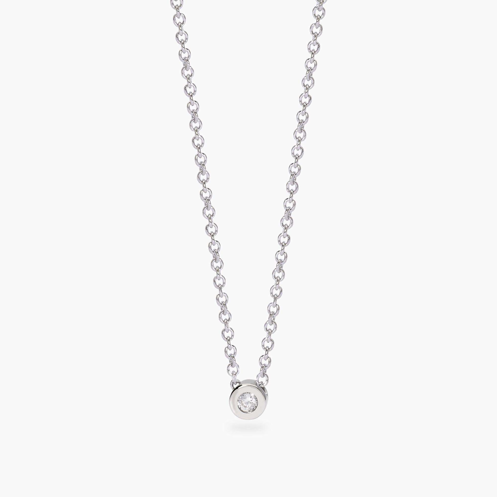 Girocollo con punto luce in diamante lab-grown My Diamond