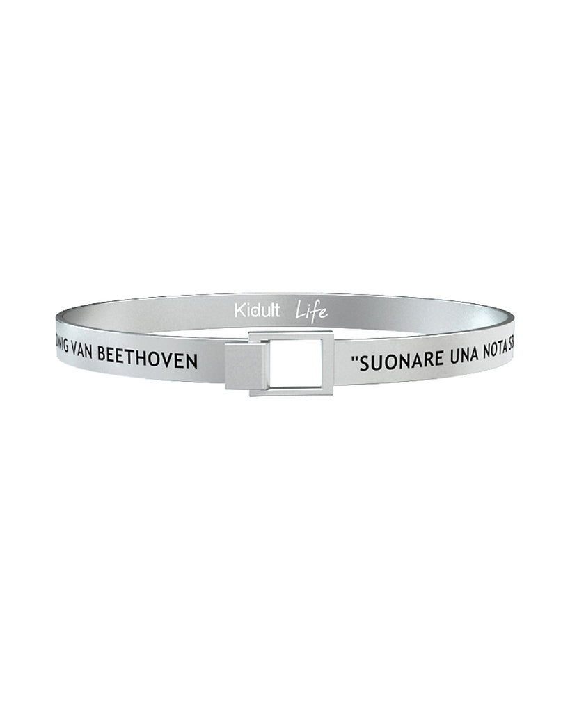 731191 Bracciale Free Time "SUONARE UNA NOTA SBAGLIATA È INSIGNIFICANTE SUONARE SENZA PASSIONE È IMPERDONABILE"