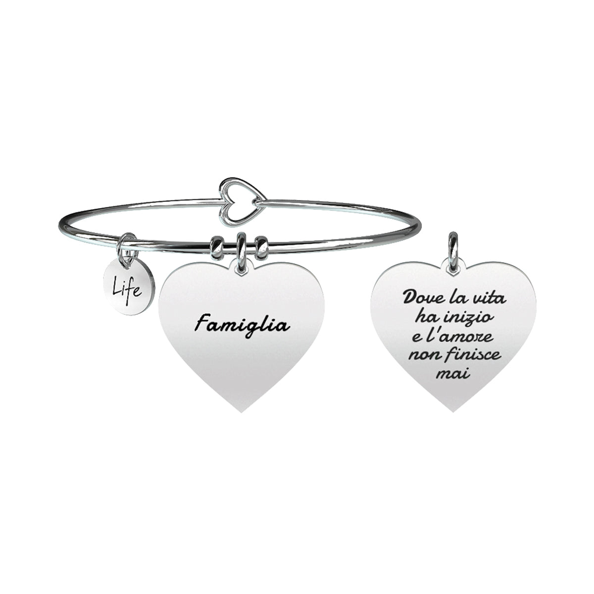 731259 Bracciale Family "Dove la vita ha inizio e l'amore non finsice mai"