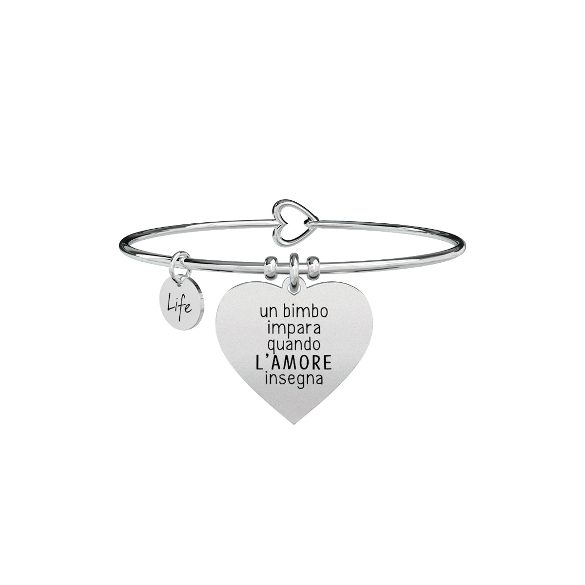 731292 Bracciale Love "Un bimbo impara quando l'amore insegna"