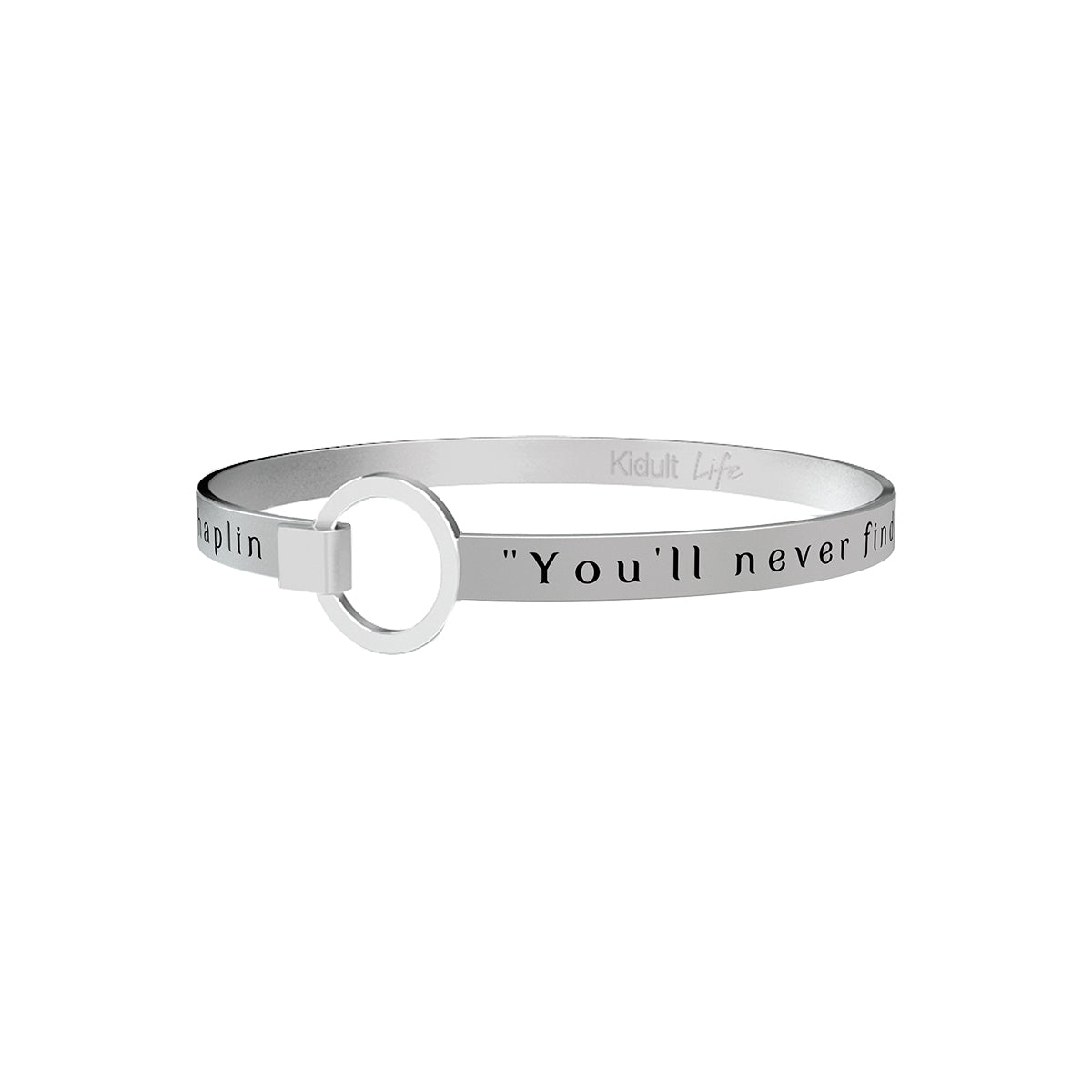 731605 Bracciale Charlie Chaplin " You'll never find rainbows if you're looking down"