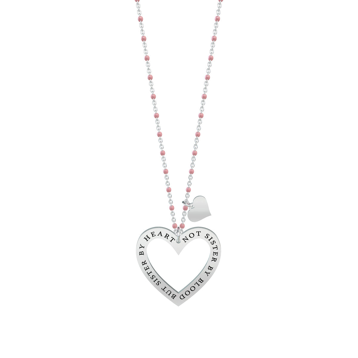 751011 Collana Love "Not sister by blood but sister by heart"