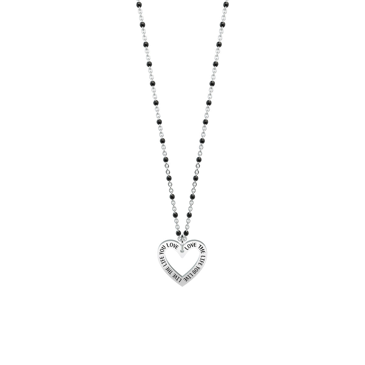 751085 Girocollo Philosophy "Love the life you live live the life you love"