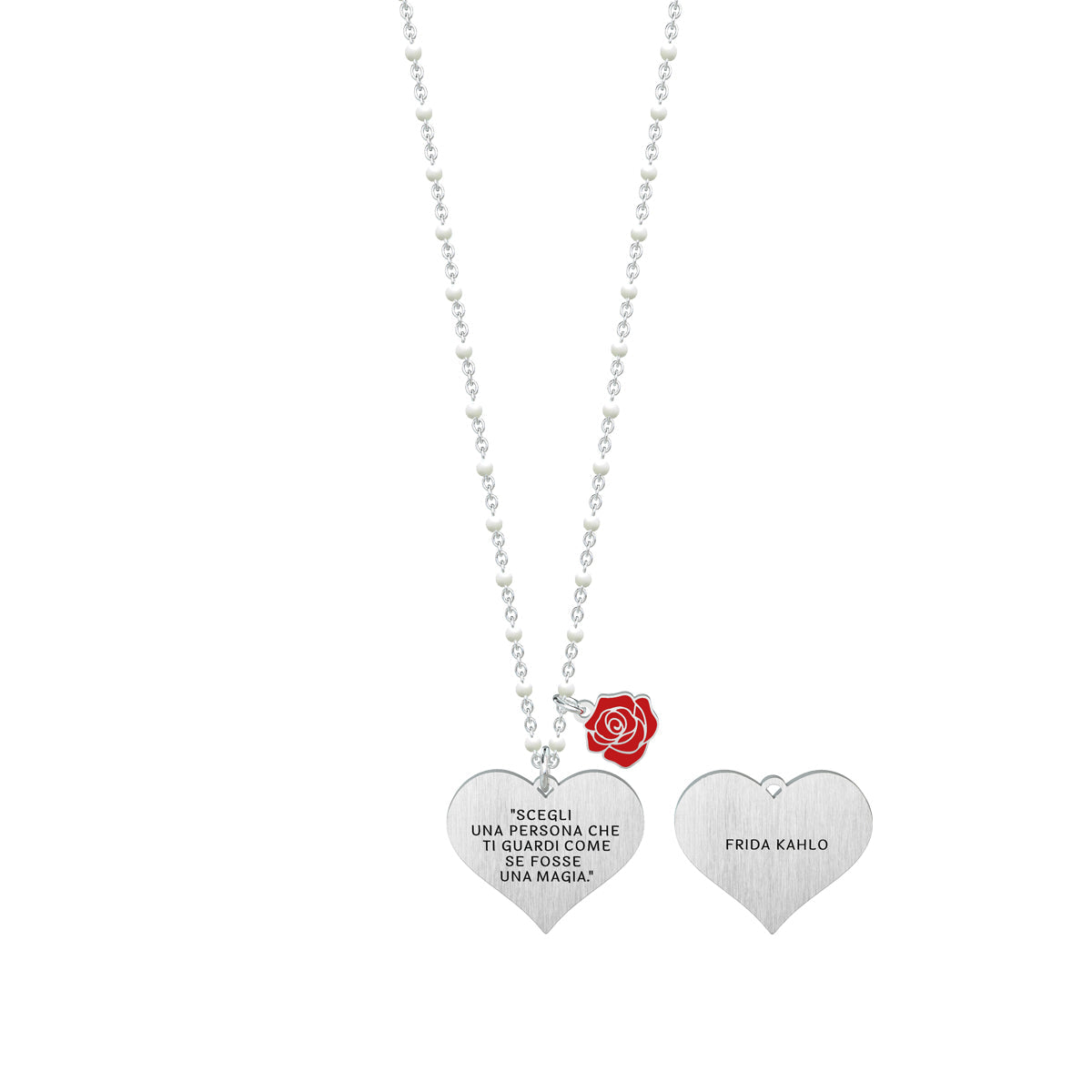 751152 Collana Frida Kahlo "Scegli una persona che ti guardi come se fosse una magia"