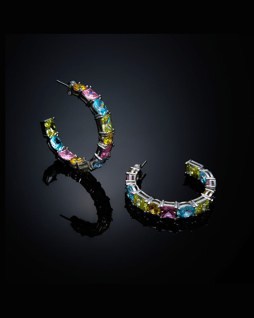 j19avs02 Orecchini Princess Rainbow